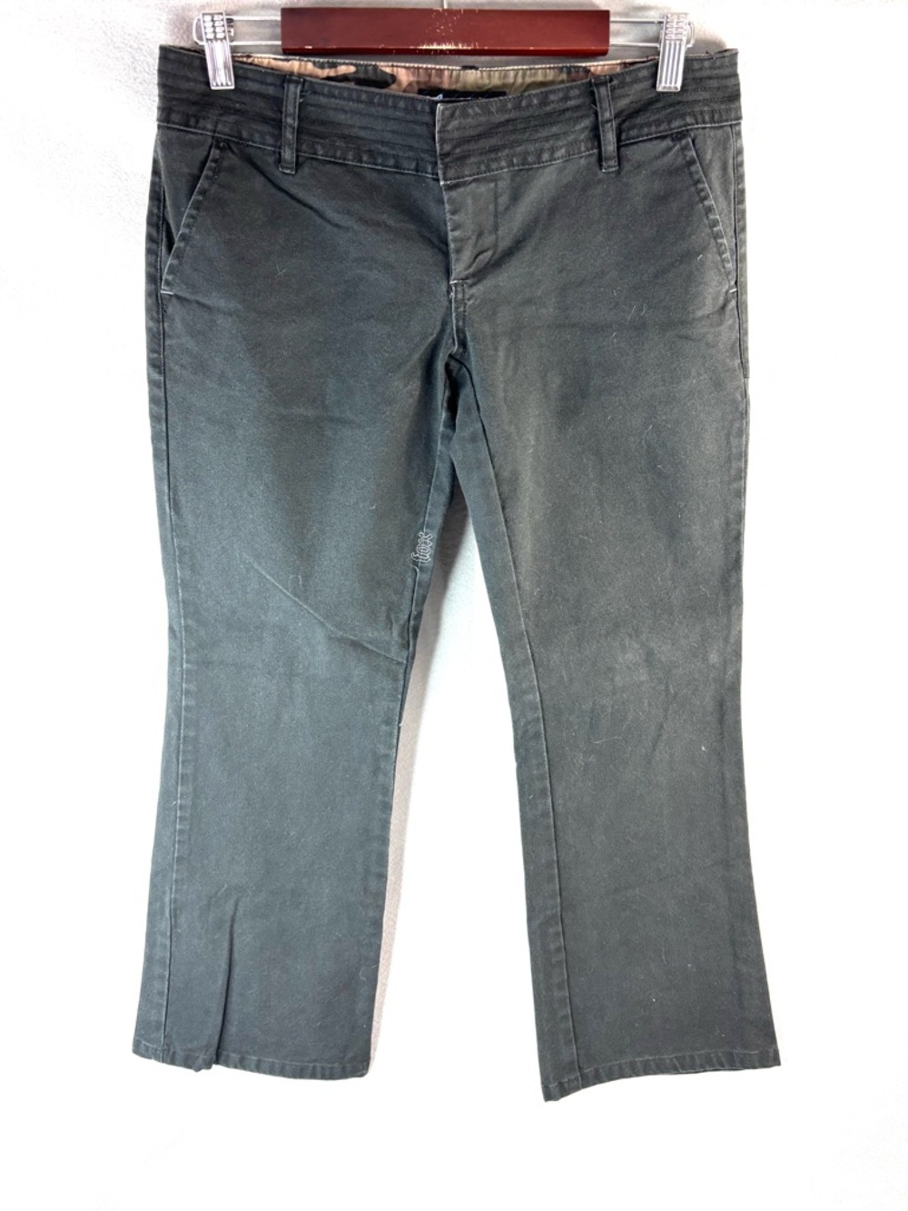 Foxriders 7 33x28 Women's Performance Boot Cut Low Rise Heavy Cotton Pants Black